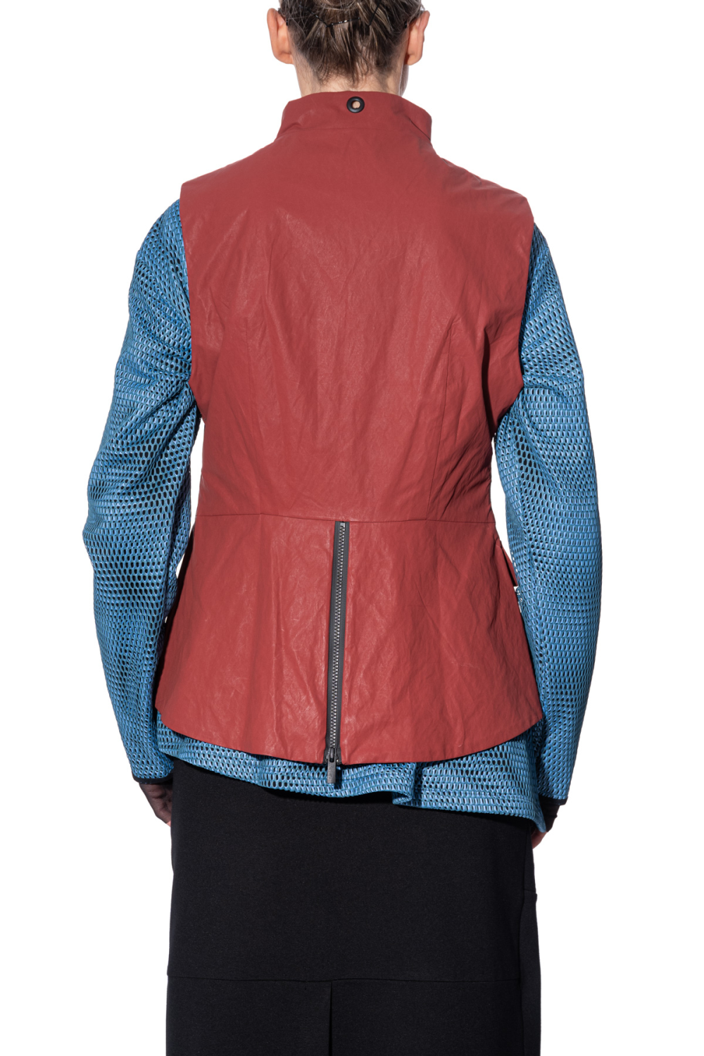 ART 090602252 Fitted Vest with Peplum - Image 2